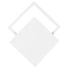 Ceiling Access Panel 23x23x2cm, Aluminum Alloy Drywall Access Door, White, Tool-Free Installation, for Computer Networks, Cable Access, 1 Pack