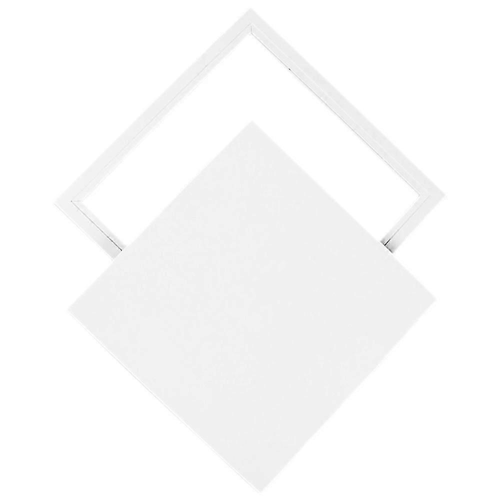 Ceiling Access Panel 23x23x2cm, Aluminum Alloy Drywall Access Door, White, Tool-Free Installation, for Computer Networks, Cable Access, 1 Pack