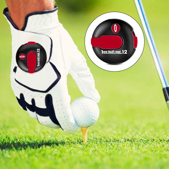Golf-Ergebniszähler mit One-Touch-Reset, kompakte Größe, tragbarer Golfzähler, Clicker, Golfspiel-Punktezähler