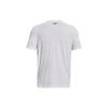 Under Armour Letter Print Crew Neck Sports Pullover Short Sleeve T-Shirt Men Tops White 1376835-100