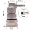 Stainless Steel Ball Lock Disconnect Homebrew Corny Keg Connector Gas/Liquid 1/4"Barb & 1/4"MFL Brand New