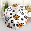 1pc Cat Paw Prints Automatic Open/Close Umbrella, Compact Travel Umbrella, 8-Rib Sturdy Frame - Ideal Gift for Friends yy251118109