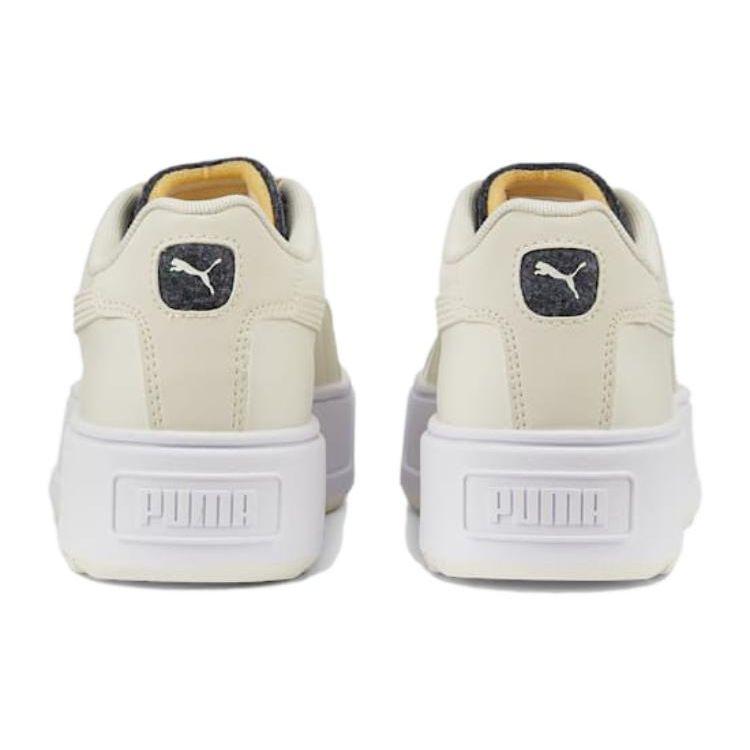 Puma Karmen Slip Resistant Durable Low Top Skate Shoes Women Sneakers Off-White 386657-02
