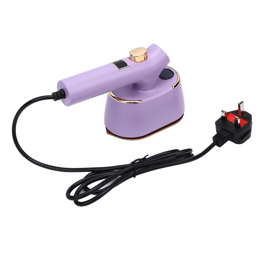 Portable Handheld Garment   Electric Iron Home Travel Lightweight Clothes Powerful Wrinkle Remover with 120ml Water   Type C Purple