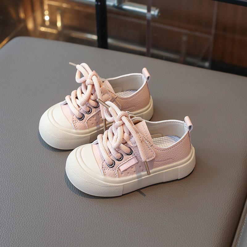 

2025 Детская обувь Весна Дизайнерская мода Мягкая подошва Кеды Повседневная Универсальная Противоскользящая обувь Модные Детские Повседневные Кроссовки 25insole16cm розовый