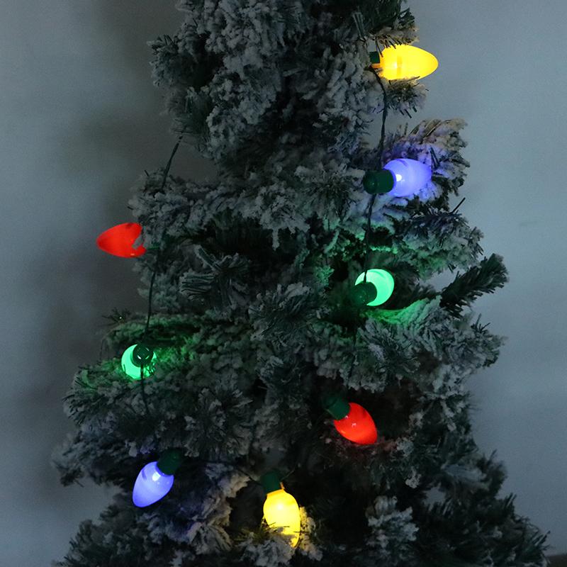 Christmas Novelty Led Lights Glowing Christmas Light Bulb Necklace Christmas Decorations For Home Xmas Navidad  Year