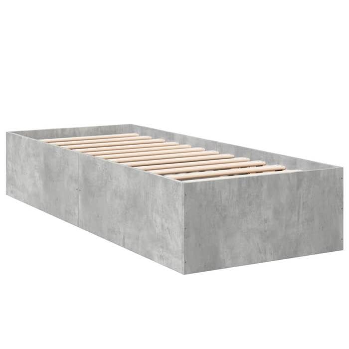 VidaXL Bed Frames Without Mattress Concrete Grey 75x190 Cm 841989