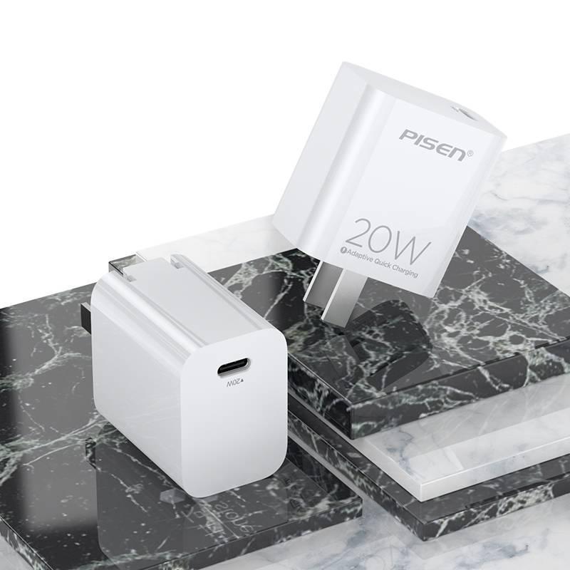 PISEN 20W Foldable PD Fast Charger for iPhone 12/13/11 Pro/Max