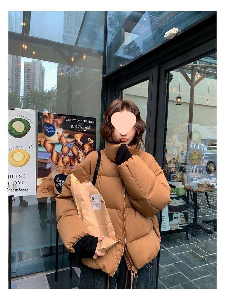 Spring/Summer Loose Cotton-Padded Jacket - Short Korean Style for Women