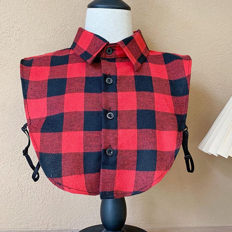 Einfarbiger Hemdkragen Herren Falscher Kragen Basic Allround Herren Karierter Falscher Kragen Abnehmbarer Kragen Großhandel