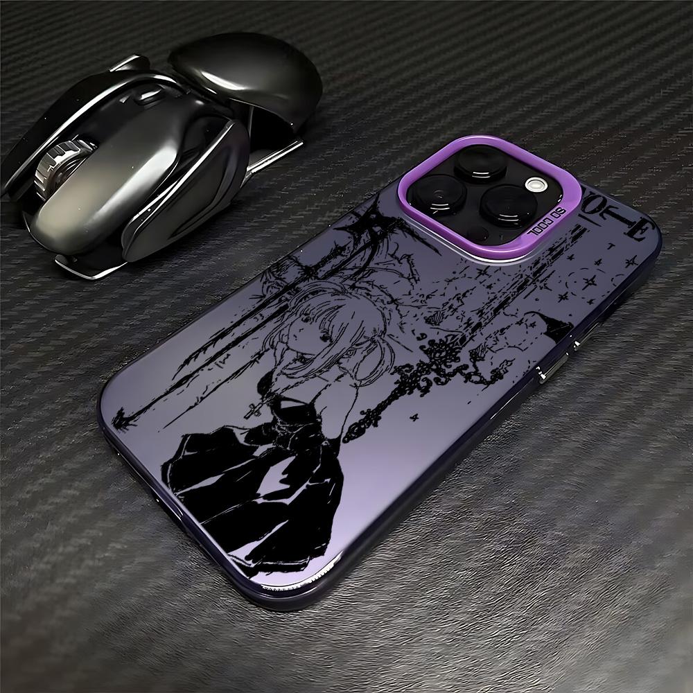 Luxury Clmj Death Note Misa Phone Case For iPhone 17 Air 16e 15 14 13 12 11 Pro Max Plus Mini SE Anti Fall Matte Back Cover
