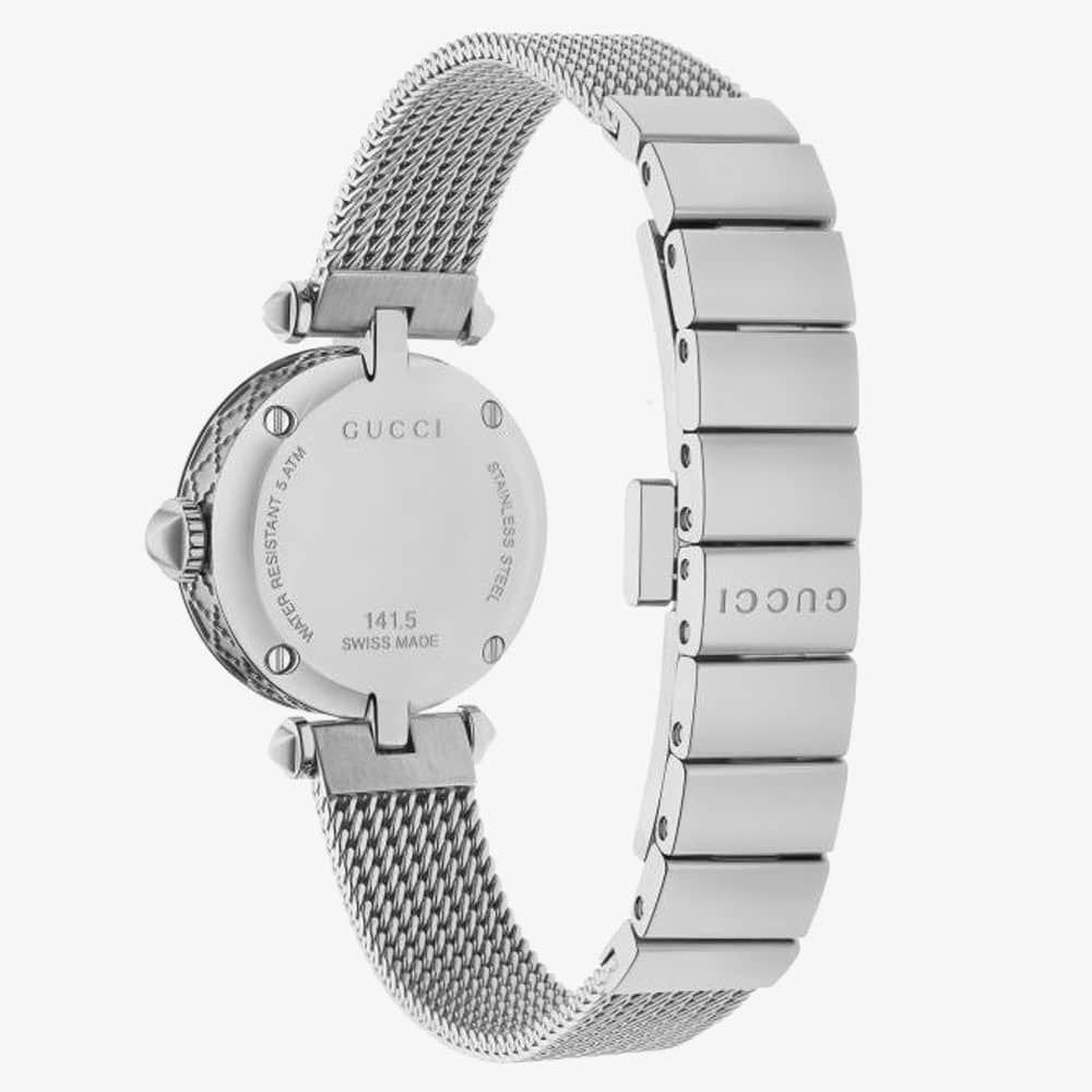 Gucci YA141512 Damenuhr mit Perlmutt-Diamant-Zifferblatt