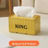 1pc Industrial Style Container Iron Tissue Box Storage Box, Creative Container Tissue Box for Home Living Room Simple Decoration, Holiday Gift