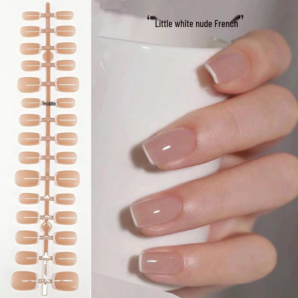 Blush Gradient Nail Tips - Semi-finished, Wearable, Long & Short Styles for Nail Salon Art
