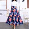 Spring new women's skirt digital printing pendulum dress