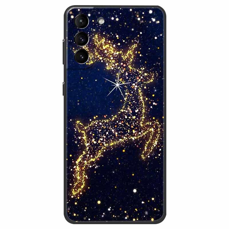 Christmas Case For Samsung S21 Plus Case S21 FE Silicone Soft TPU Cover for Samsung Galaxy S21 / S21 Ultra FE + 5G Case New Year