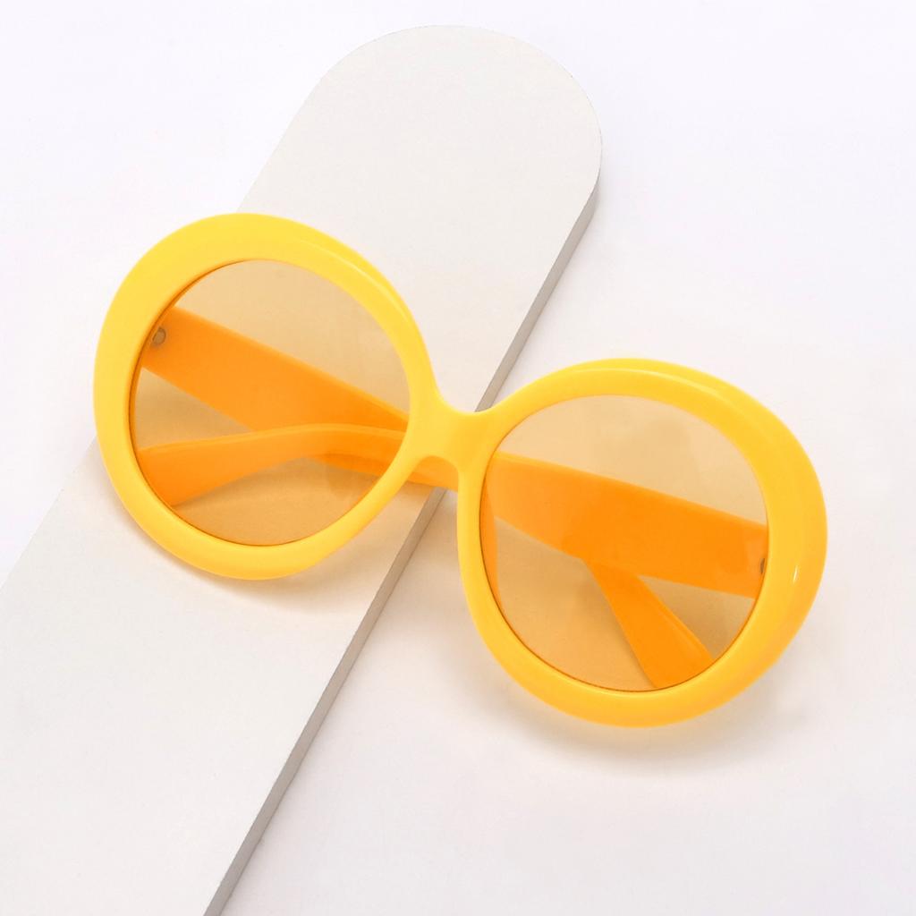 New trendy sunglasses, European and American fashion round large-frame sunglasses, street shooting personalized trendy sunglasses