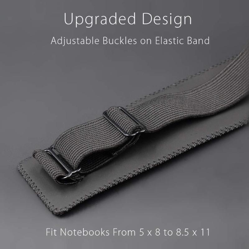 Large Capacity Pu Leather/Oxford Cloth Adjustable Elastic Band Pen Holder Pen Pouch For Planner Pen Holder For Notebook Cover