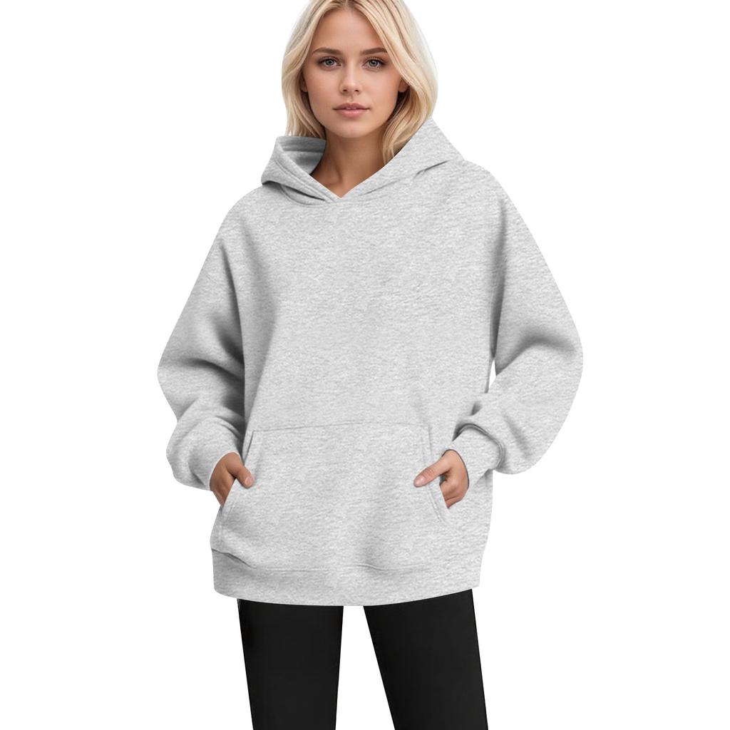 Women's Fashion Women's Lightweight Long Sleeve Pullover With Pockets Hoodie