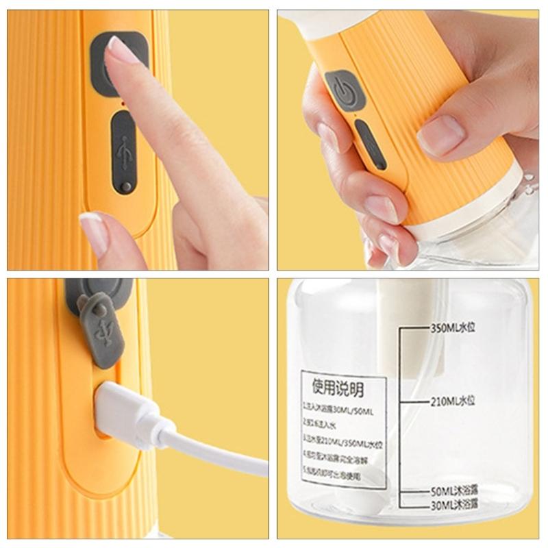 Pet Grooming Maker With USB Charging 1200mAh Battery Automatic Bubbler For Pets Quiet ABS