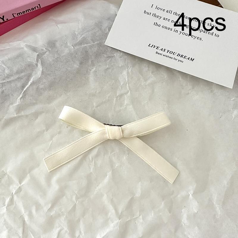 

4 шт., заколки для волос для женщин и девочек, ленты, сладкий бантик, декоративные аксессуары