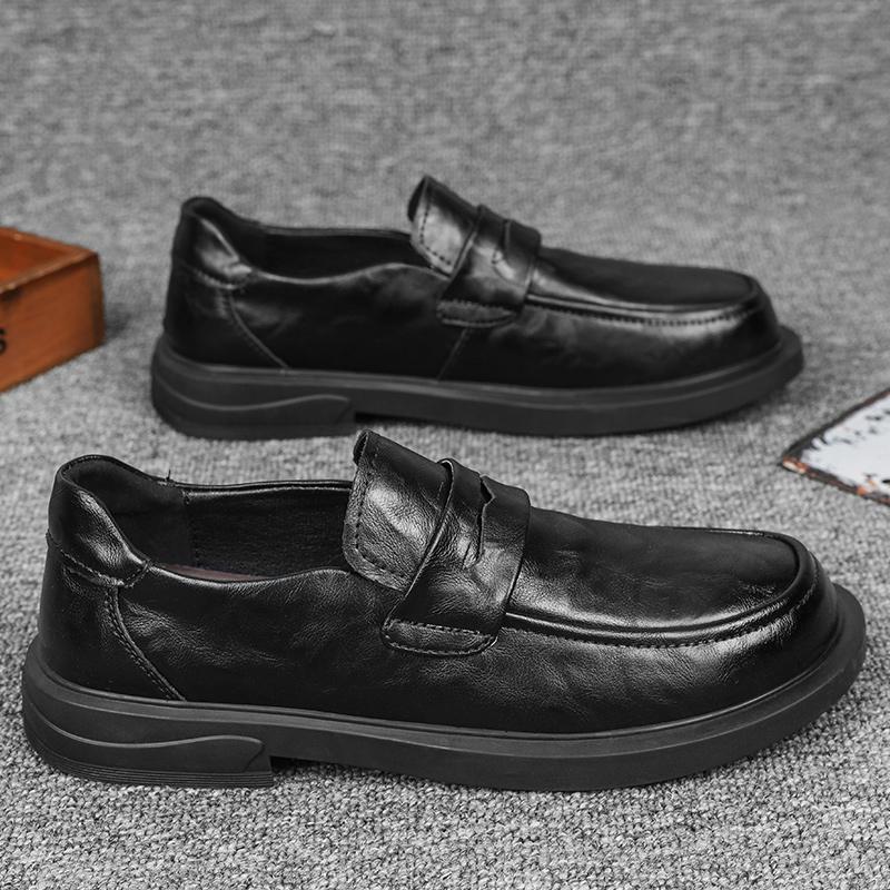 Business Casual Leather Men Shoes Genuine Leather Oxford Shoes For Men Flats Shoes