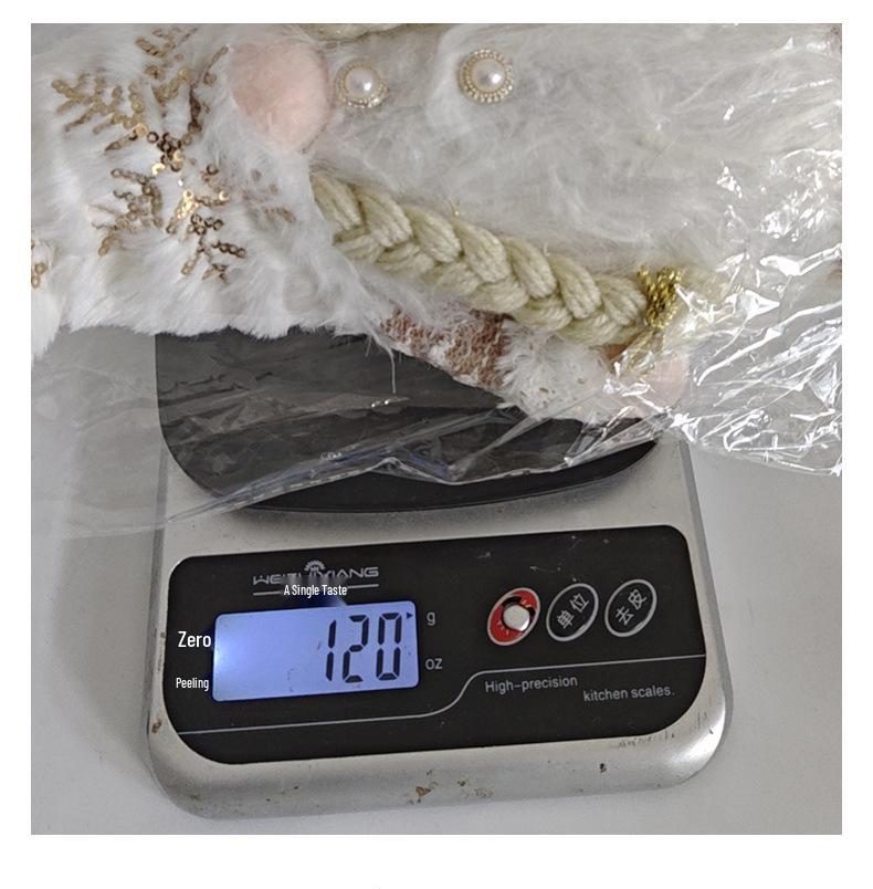 2025 Jul Paljett-Plysch Ansiktslös Rådjursfigur med Ljus