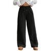 Pantaloni Casual in Peluche Colorati alla Moda da Donna Pantaloni Termici Larghi in Peluche
