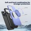 For iPhone 13 Pro 6.1 inch Magnetic Case Rotating Kickstand TPU + PC Phone Cover - Purple