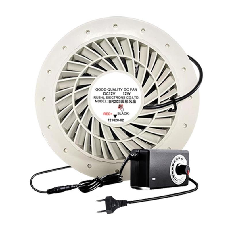 Low Noise 4500RPM Duct Fan Exhaust Blower 12V Ventilation Fan for Bathroom Kitchen Chicken Coop Greenhouse and Warehouse