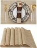 Waterproof PVC Coaster Placemat 45x30 Rectangular Placemat Decorative Bowl Mat Insulation Pad Table Mat Coaster posavasos