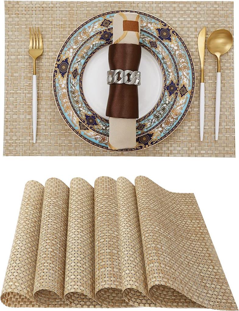 Waterproof PVC Coaster Placemat 45x30 Rectangular Placemat Decorative Bowl Mat Insulation Pad Table Mat Coaster posavasos
