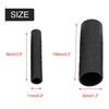1 Pair Universal Motorcycle Anti Slip Soft Rubber Handlebar Grip Cover  Brake Lever Cover Black