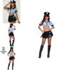 Womens Police Role Playing Costume With Durable Polyester For Halloween And Themed Parties