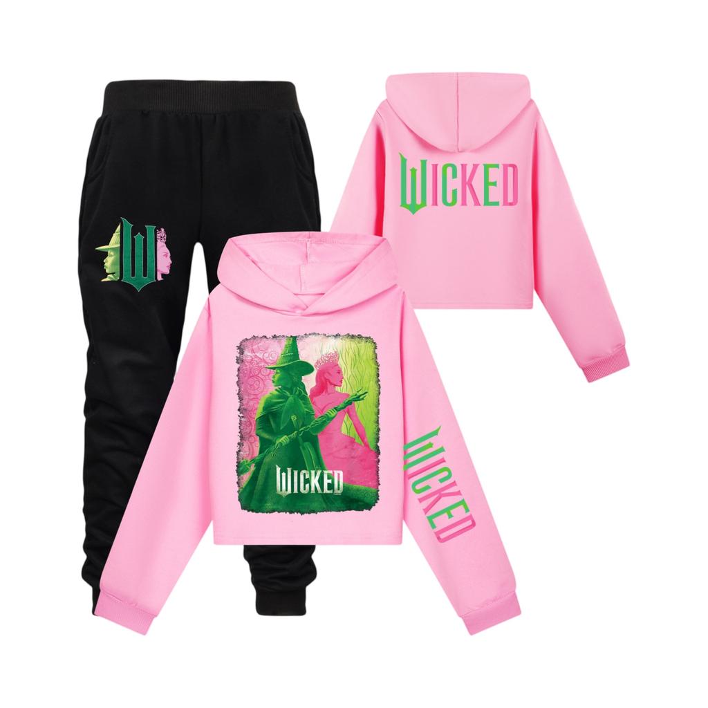 Dwuczęściowy strój dziecięcy dla chłopców i dziewczynek (spodnie + top)