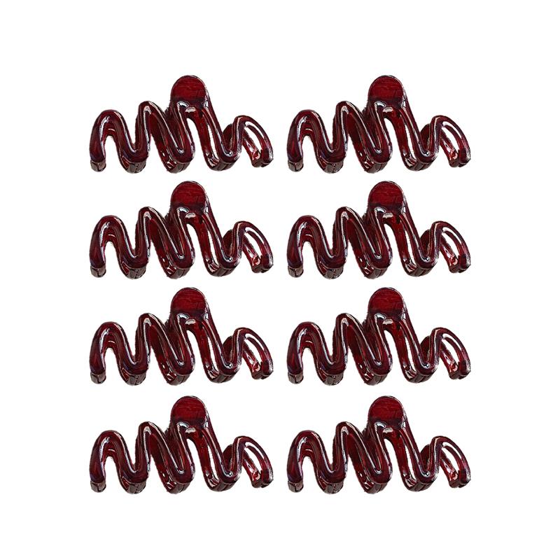 Large Acrylic Hair Clip Women Wavy Amber Premium Shark Clip Simple Versatile Hair Accessories