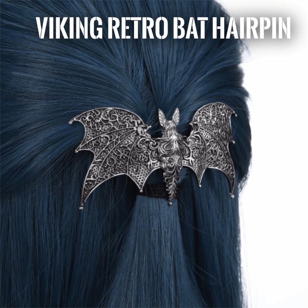 Vintage Gothic Hair Barrette Bat Shape Halloween Hair Accessory New Bat Hair Clip Women