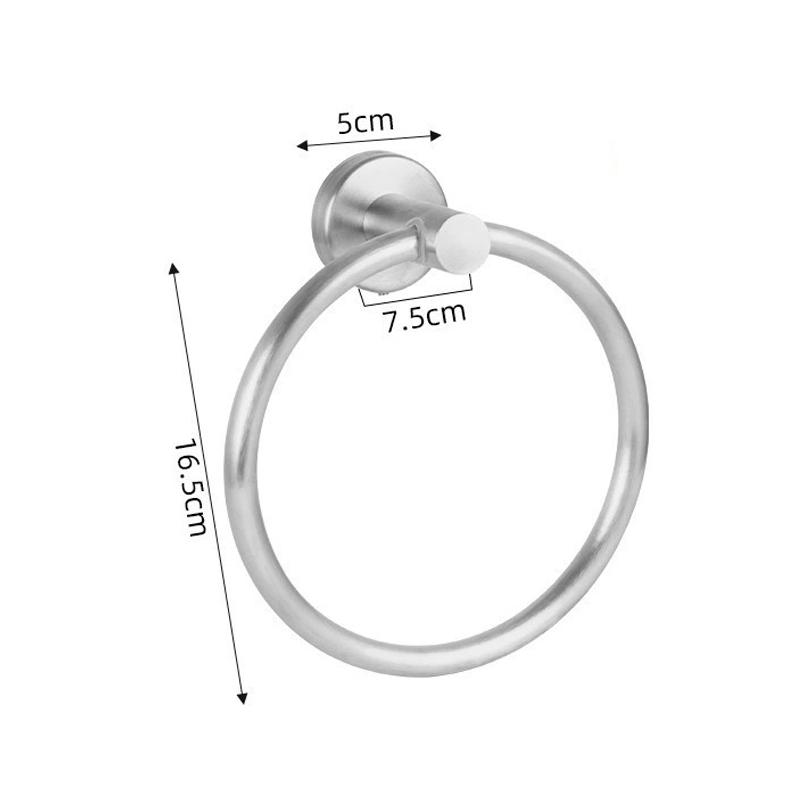 Modern round Bathroom Towel Ring Hook 304 Stainless Steel Hand Towel Holder Hardware Accessories Storage Hanger