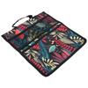 Banco Acolchoado Portátil Oxford para Jardim com Bolsa de Ferramentas Carrinho de Trabalho ao Ar Livre Bolsas Organizadoras Penduráveis Folhas Vermelhas