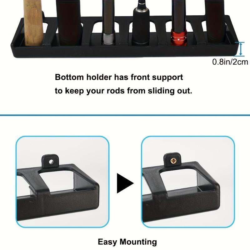 Easy-Install Fishing Rod Bracket Wall Mounted Foam Grip Storage Rack Fishing Tools Rod Holder Fishing Accessories Equipment