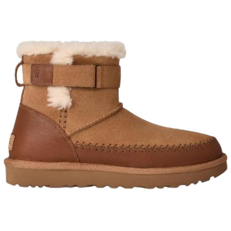 UGG Classic Novelty Sheepskin Warm Versatile Casual Snow Boots Women Boots Brown 1174575-CHE
