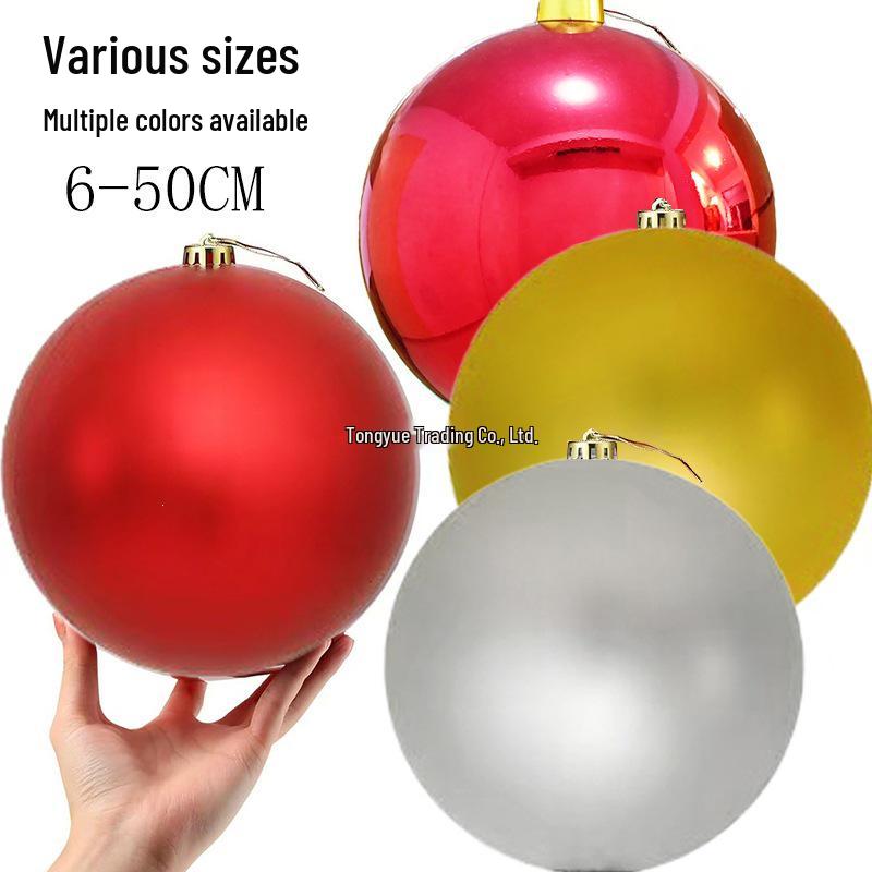 Colorful Matte Christmas Tree Hanging Ball - Decorative Round Ornaments for Holiday Celebration