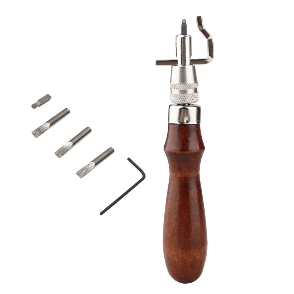 7-in-1 Multi-Functional Stitching Groover Tool Edge Creasing Tool DIY Leather Craft