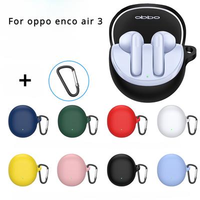 For Oppo Enco Air 3 Earphone Protective Case Silicone Case Cute Cover Siamese Silicone Pure Color Cover for Oppo Enco Air 3