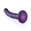 Ouch! - Silicone G-Spot Dildo with Beads - 16.5 cm