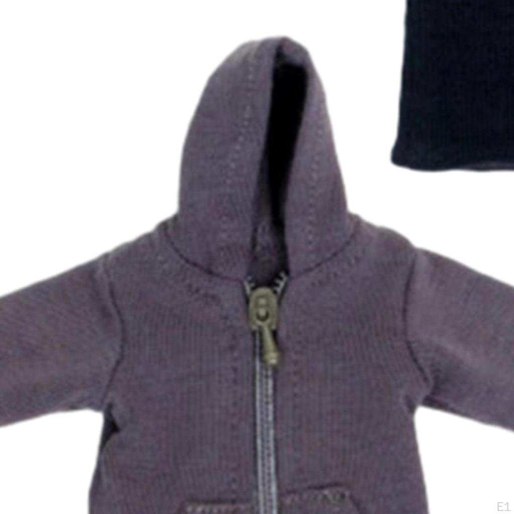 Fashion 1/12 Coat and Vest Figure Doll Clothes Outfit Suit Cloth Miniature Clothing Accs for 6 Inch