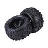 4pcs Set Rubber Tyre Tires & Plastic Hubs Wheel Rims Accessories for 1 8 RC Truck Car