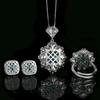 WNFU Women's Jewelry Set, Paraiba Green, Copper