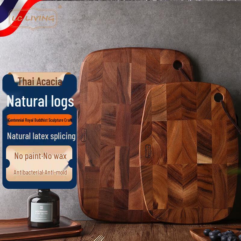 LC LIVING Thai Solid Wood Oval Cutting Board