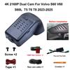For Volvo S60 V60 S60 LT5 T6 T8 2010 2011 2012 2013 2024 2015 2016 2017- 2020 2021 2022 2023 2024 2025 4K Wifi Car DVR Dash Cam